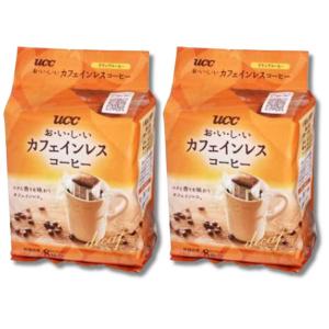 2個セット UCC おいしいカフェインレスコーヒー ワンドリップコーヒー 7g×8袋入