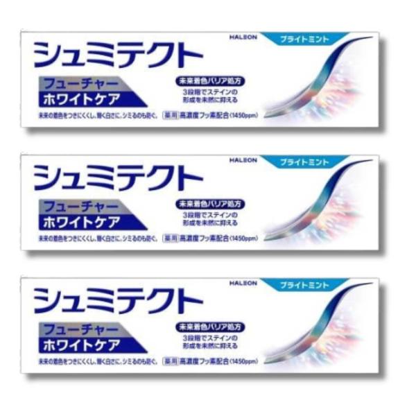 3個セット シュミテクト フューチャー ホワイトケア ブライトミント 80g