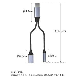 タイプc イヤホン 変換 2in1 通話対応 ...の詳細画像4