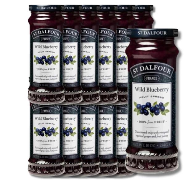 12個セット サン・ダルフォー オールフルーツスプレッド ブルーベリー ジャム 284g