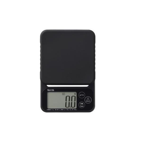 タニタ KJ-222-BK デジタルクッキングスケール ブラック 最大計量2kg はかり TANIT...