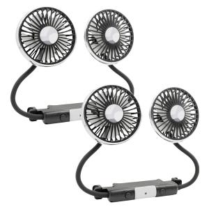 車 扇風機 後部座席 USB給電式 ツインファン...の商品画像