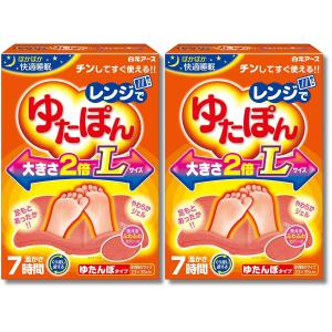 2個セット レンジでゆたぽん Lサイズ ぽかぽか快適睡眠 くりかえし使える 保温