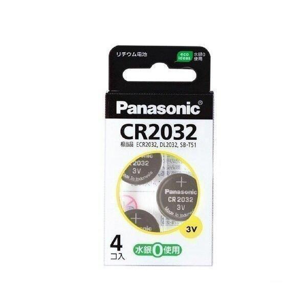 Panasonic CR2032 CR-2032/4H コイン形リチウム電池 3V 4個入り パナソ...