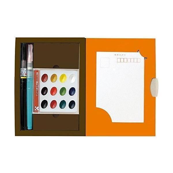 呉竹 KG207-8 呉竹筆ぺん絵てがみセット 12色セット