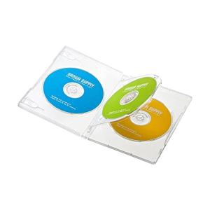 サンワサプライ DVD-TN3-10CL DVDトールケース（3枚収納・10枚セット・クリア）｜bestone1