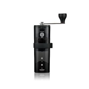 ハリオ MSGS-2-B コーヒーミル・スマートG PRO 透明ブラック ステンレス刃 コンパクト HARIO