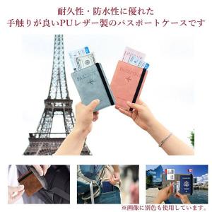 パスポートケース スキミング防止 ピンク 防水...の詳細画像2