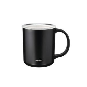 ハリオ CMG-350-B セラミックコーティング 真空二重保温マグ 350ml ブラック HARIO