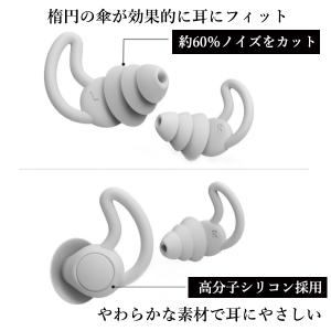 1年保証付 耳栓 遮音 防音 シリコン 高性能...の詳細画像1