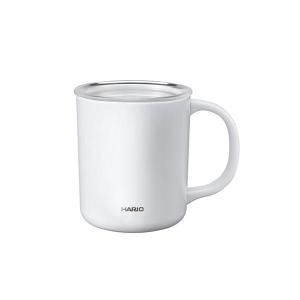 ハリオ CMG-350-W セラミックコーティング 真空二重保温マグ 350ml ホワイト HARIO
