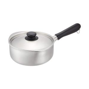 柳宗理 ステンレスアルミ3層鋼 片手鍋 18cm つや消し IH対応 フタ付き