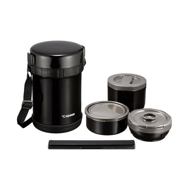 象印 SL-GH18-BA ステンレス ランチジャー ブラック お・べ・ん・と 茶碗 約3杯分 ZO...