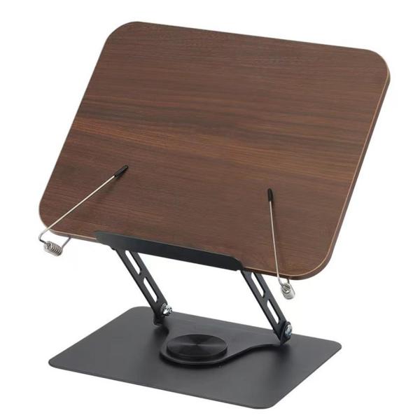 ブックスタンド 卓上 書見台 読書台 本 スタンド 360度回転式台座 読書スタンド 無階段高さ調節...