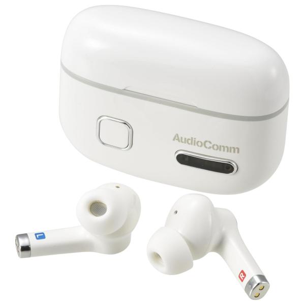 オーム 集音器 ワイヤレス 完全ワイヤレス集音器 ホワイト HP-WH500N 03-1699