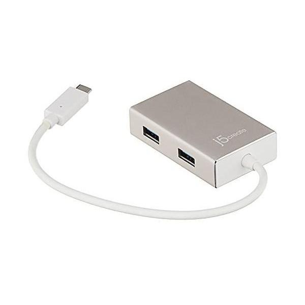 J5 JCH343 USB-C 3.1ハブ4ポート：Type-Aｘ4・バスパワー・Mac／Win　U...