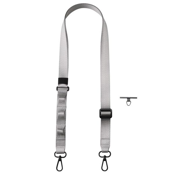 エレコム スマホショルダー ループ付き 幅25mm ステンレス シート×1 アッシュグレー P-ST...