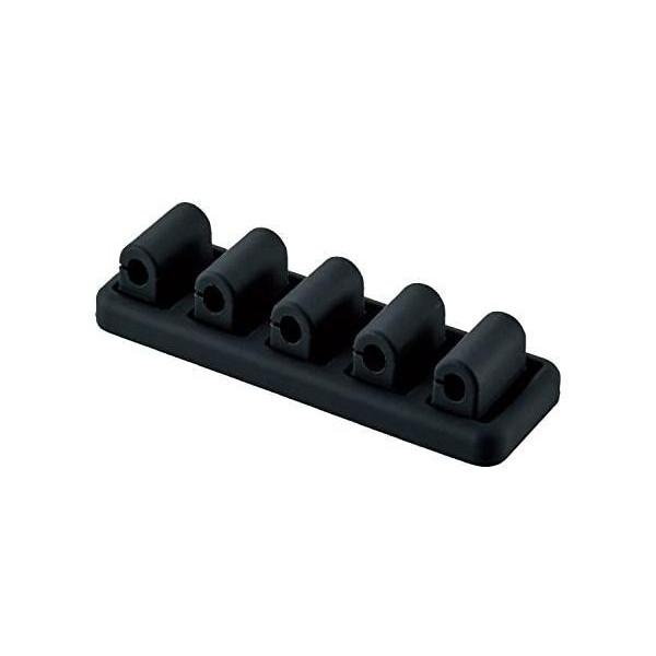 エレコム ケーブルホルダー マグネット式 5本固定 ケーブルクリップ ケーブル ブラック 5個入 E...