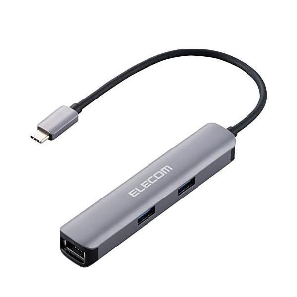 エレコム ドッキングステーション HDMI×1 USB3.1 Gen1×3 HDMI×1 LANポー...