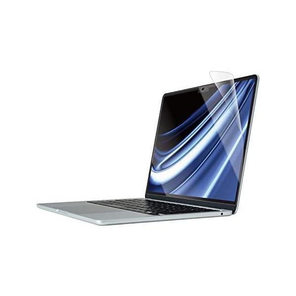 エレコム 液晶保護フィルム MacBook Air 13.6インチ 超透明 指紋防止 抗菌 エアーレ...