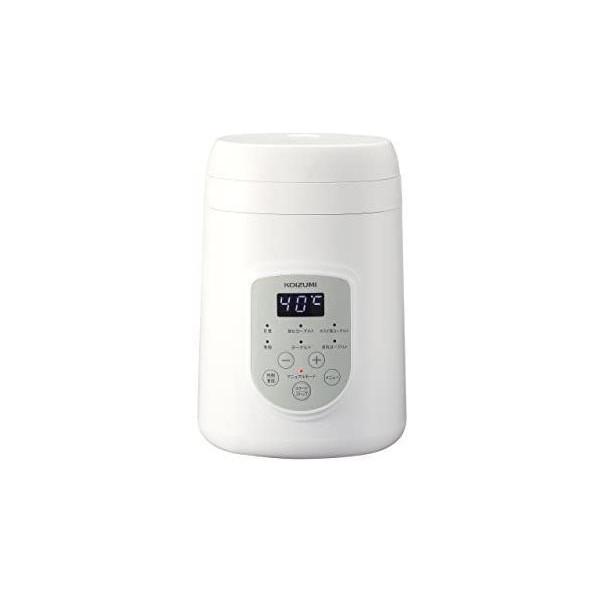 コイズミ ヨーグルトメーカー 甘酒 飲むヨーグルト 塩麹 コンパクト ホワイト KYG-0800/W