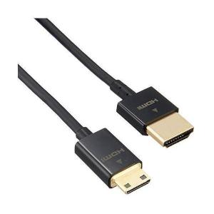 エレコム HDMI - mini HDMI ケーブル 1.5m 4K×2K対応 スーパースリム ブラック DGW-HD14SSM15BK