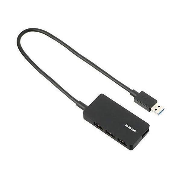 エレコム USB3.0 ハブ 4ポート ACアダプタ付 ブラック U3HS-A420SBK