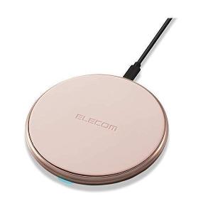 エレコム ワイヤレス充電器 Qi対応 Type-C給電 薄型 最大出力10W (Galaxy 10W iPhone 他 5W)  卓上 ゴールド W-QA14GD
