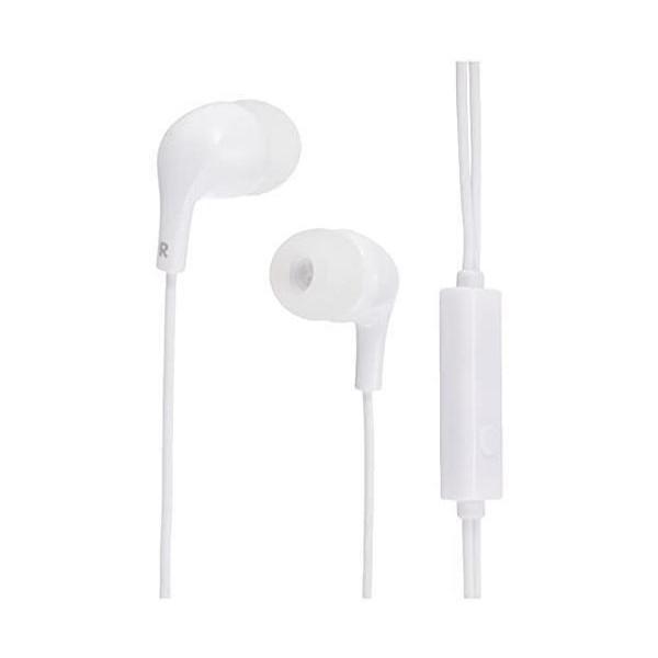 エレコム ステレオヘッドホンマイク付 カナル型 バランスの良い音質とキレのある低音を再生 ホワイト ...