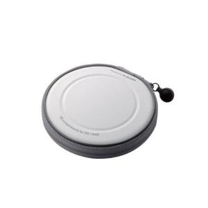 エレコム DVD CDケース セミハード ファスナー付 12枚収納 ホワイト CCD-H12WH