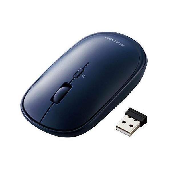 エレコム ワイヤレスマウス 無線2.4GHz Slint M-TM10DBBU 薄型 静音 4ボタン...