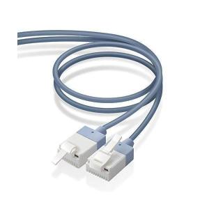 エレコム LANケーブル CAT6A 5m ツメが折れない cat6a準拠 スーパースリム ブルー LD-GPASST BU50