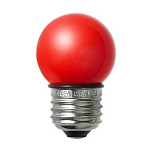 エルパ LED電球G40形 LED電球 照明 E26 赤 防水設計 IP65 LDG1R-G-GWP254｜bestone1