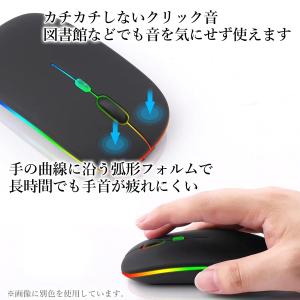 ワイヤレスマウス 極薄型 パールホワイト Bl...の詳細画像3