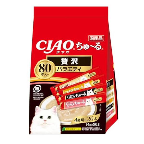 いなば チャオ  ちゅ~る 贅沢バラエティ 14g×80本 猫用 おやつ CIAO