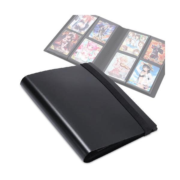 カードファイル 4ポケット 横入れ トレカ バインダー カードケース ファイル 20ページ 160枚...