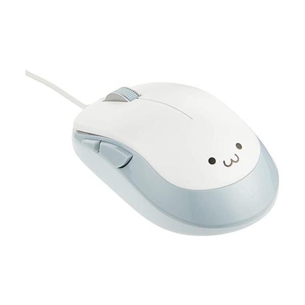 エレコム BlueLEDマウス EPRIM 有線 5ボタン ホワイト M-Y9UBWH