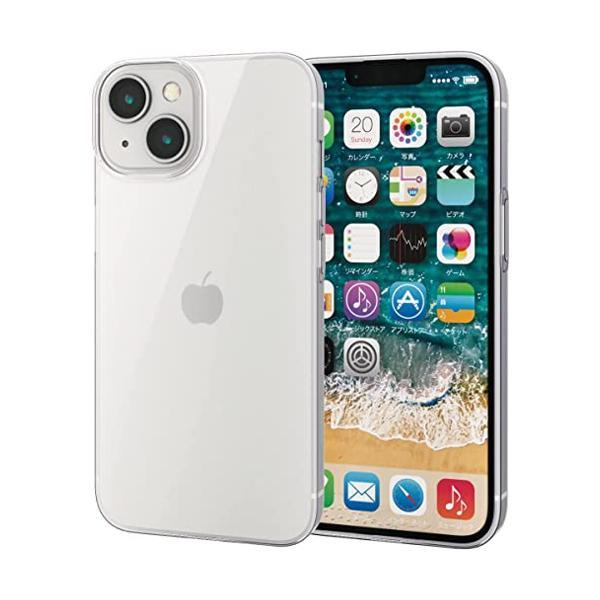 エレコム iPhone 14  13 ケース カバー クリア 透明 極薄 0.7mm ソフト TPU...