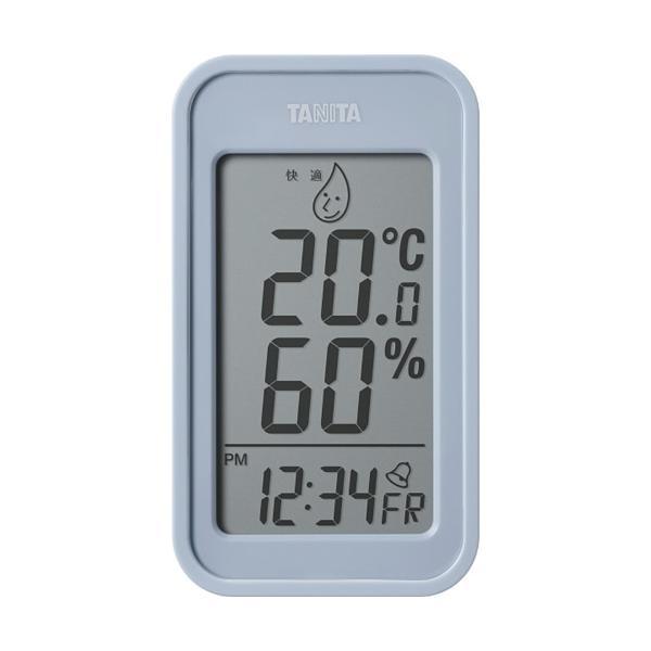 タニタ TT589BLデジタル温湿度計 ブルーグレー TANITA