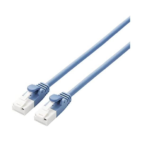 エレコム LANケーブル CAT6A 0.5m ツメが折れない 爪折れ防止コネクタ cat6a準拠 ...