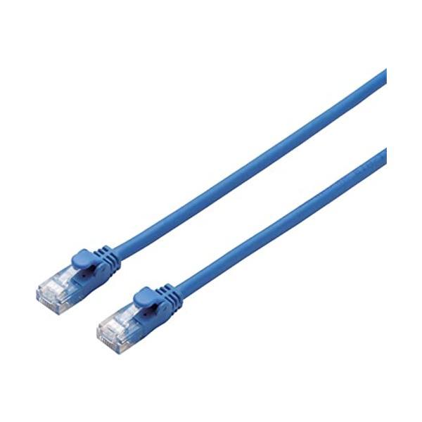 エレコム LANケーブル CAT6A 5m 爪折れ防止コネクタ cat6a準拠 ブルー LD-GPA...