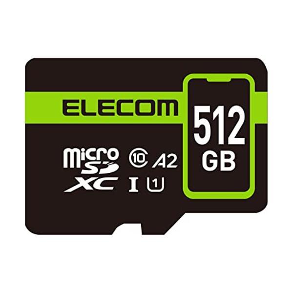 エレコム microSD 512GB UHS-I U1 90MB s microSDXCカード デー...