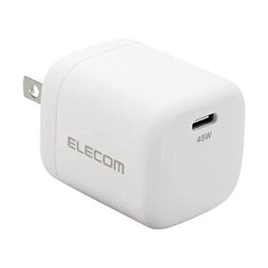 エレコム MPA-ACCP29WH  ホワイト USB-C 充電器 USB PD対応 45W Type-C×1 小型 軽量 折りたたみ式プラグ