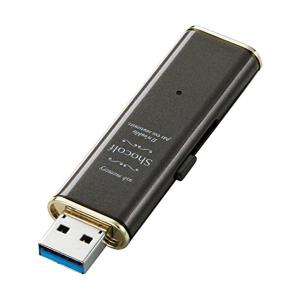 エレコム USBメモリー USB3.0対応 Windows10対応 Mac対応 スライド式 32GB ビターブラウン MF-XWU332GBW｜bestone1