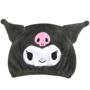 タオルキャップ クロミ タオルキャップ ヘアドライタオル 大人 女の子 キッズ 子供 スイミング プール ふわふわ 風呂 Kuromi｜ベストワン