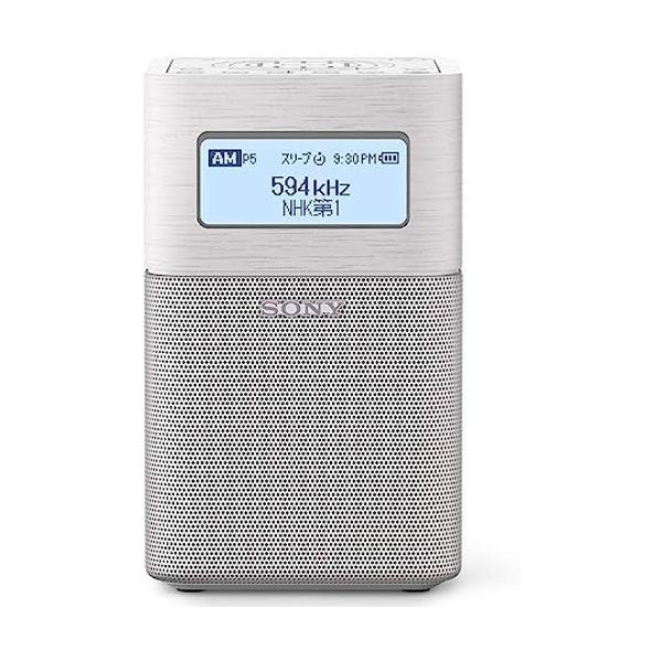 ソニー ホームラジオ SRF-V1BT : FM AM ワイドFM Bluetooth対応 ホワイト...