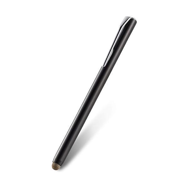 エレコム タッチペン 導電繊維タイプ 各種スマートフォン・タブレット ブラック P-TPSTBBK