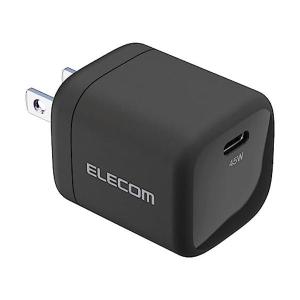 エレコム USB PD対応 充電器 45W Type-C×1 小型 軽量 折りたたみ式プラグ PD3.0対応 ブラック ACDC-PD2245BK