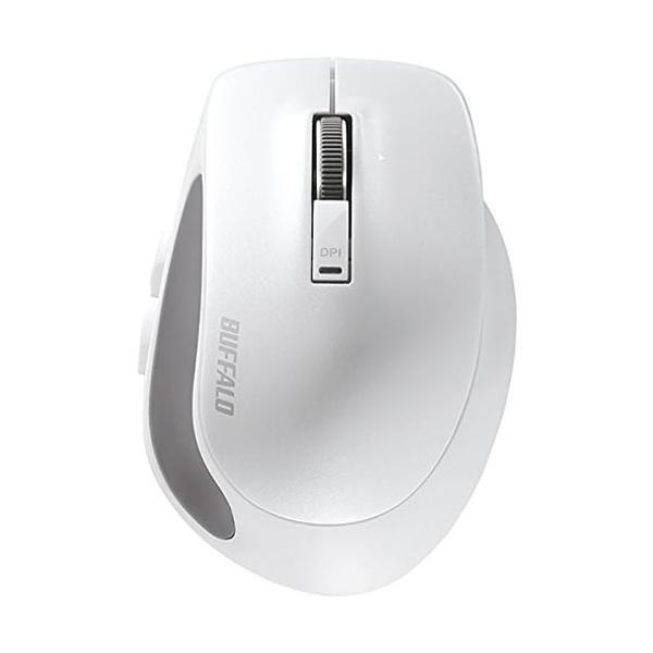 バッファロー マウス ホワイトBSMBB500SWH Sサイズ BlueLED 無線 5ボタン Bl...