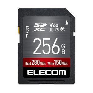 エレコム SDカード 256GB SDXC データ復旧サービス付 UHS-II V60 MF-FS256GU23V6R｜bestone1